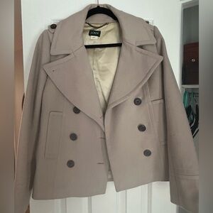 J. Crew Women's Classic Beige Peacoat